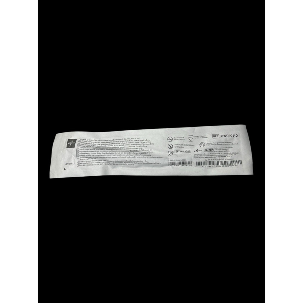 Medline Flange Tip Yankauer Rigid Standard Capacity REF DYND50140 New